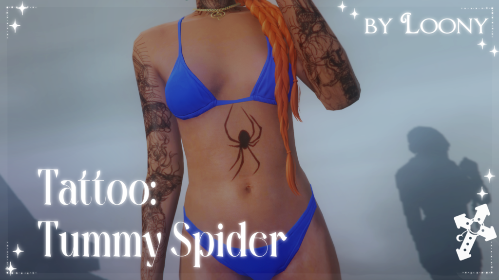 Tummy Spider Tattoo 1.0