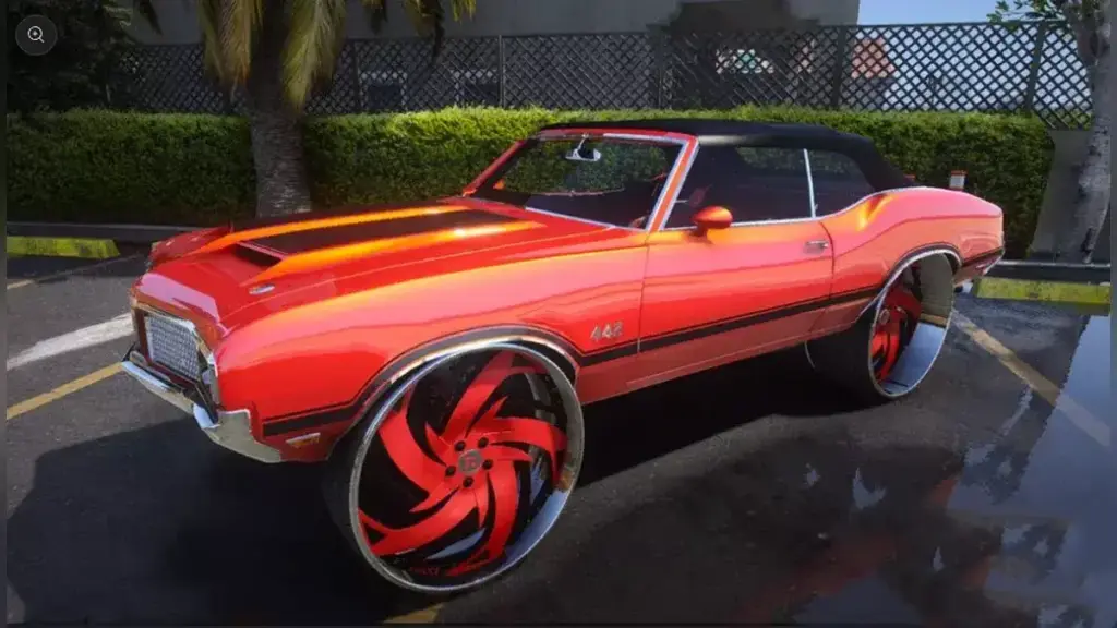 1970 Oldsmobile Cutlass on Rucci Rims Donk