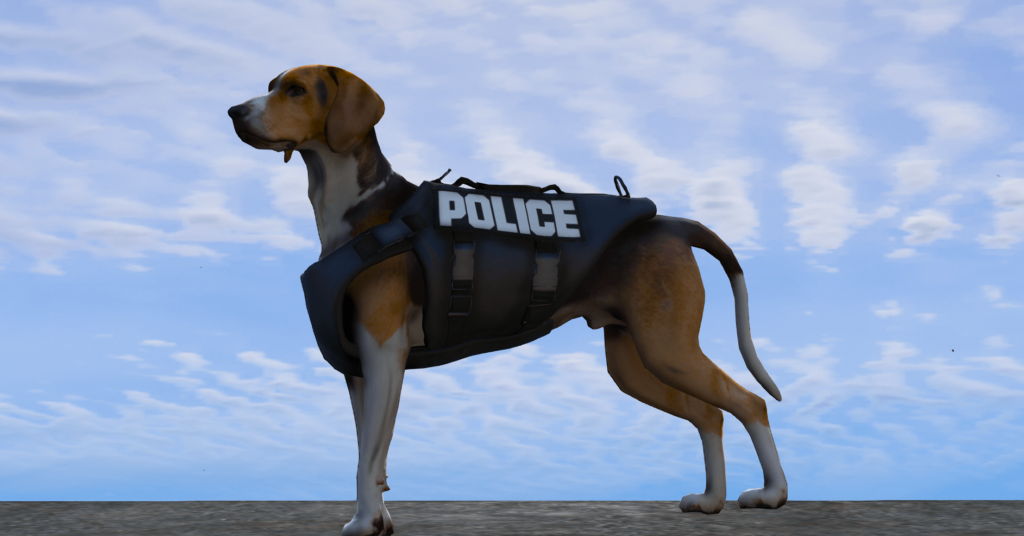 American Foxhound Dog (K9 & Non-K9) [Add-On/Replace] 