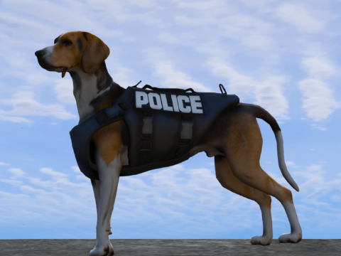 American Foxhound Dog (K9 & Non-K9) [Add-On/Replace]