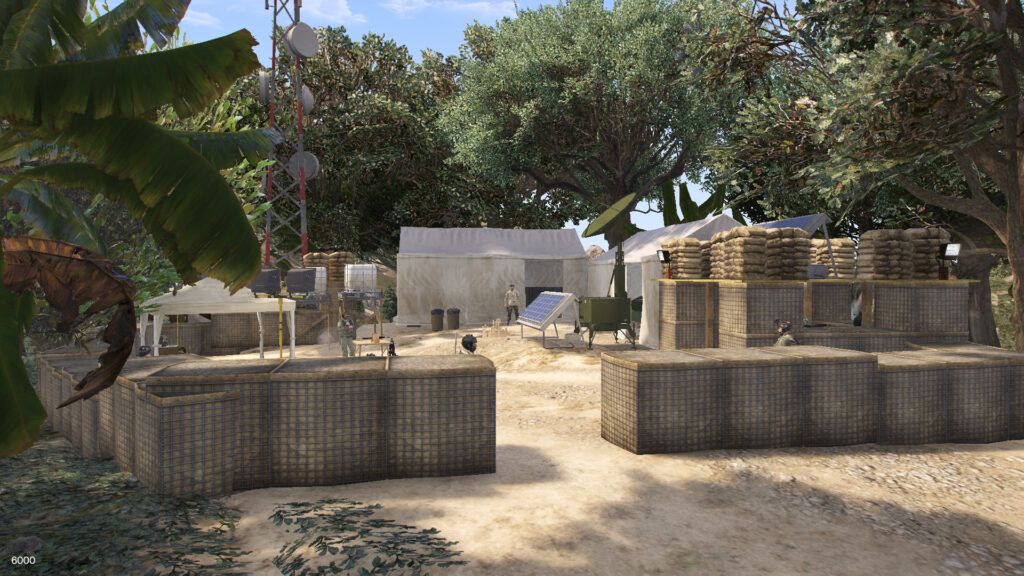 Chiliad Mountain army camp