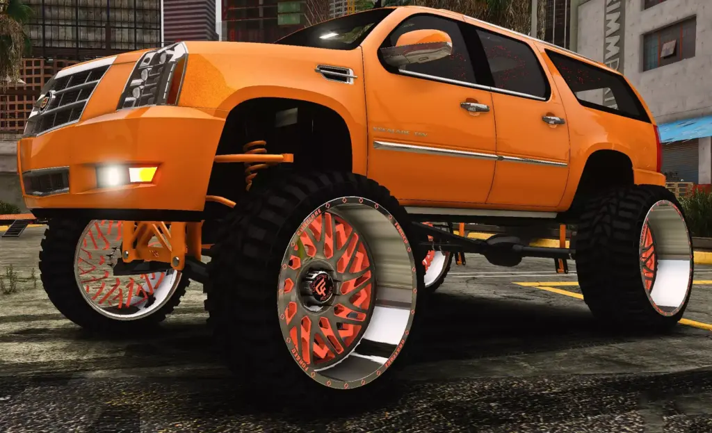 Custom Tuned Lifted Cadillac Escalade ESV Widebody On Corleone Forged Wheels