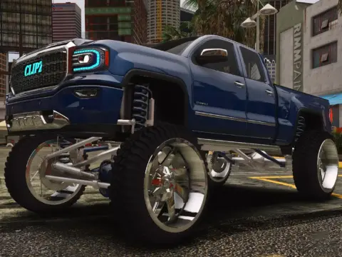 Custom Tuned Squatted Clipz GMC Sierra Denali HD