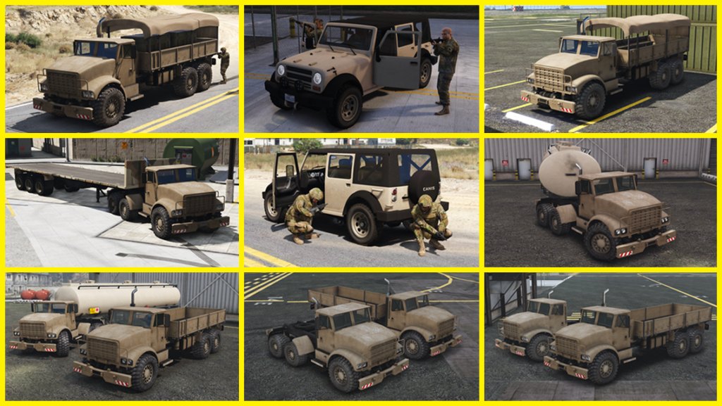 Updated Army Vehicles [Replace] V1.5 FiveM/SP