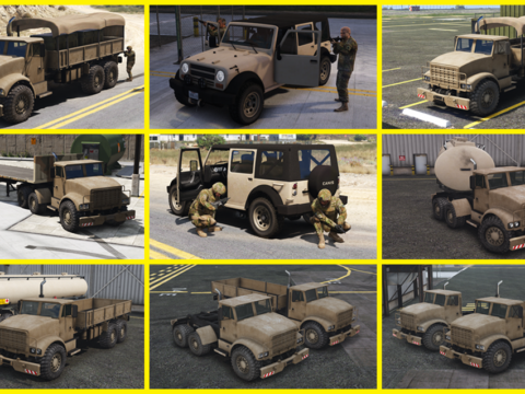 Updated Army Vehicles [Replace] V1.5 FiveM/SP