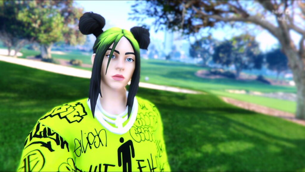 Billie Eilish Green Roots [Add-On Ped ] V1.0