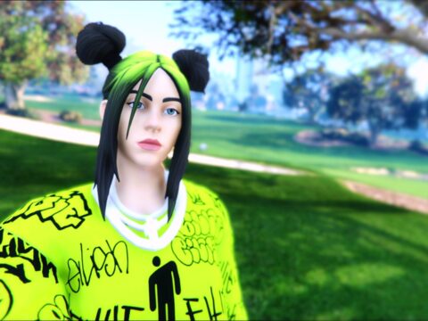 Billie Eilish Green Roots [Add-On Ped ] V1.0