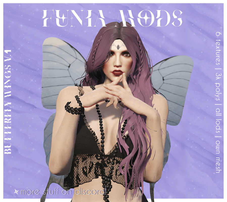 Butterfly wings for MP Female & MP Male 1.0