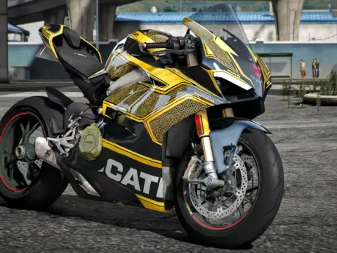 Ducati V4S Black Panther Gold Edition