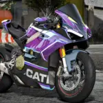 Ducati V4S Black Panther Purple Edition