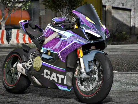 Ducati V4S Black Panther Purple Edition