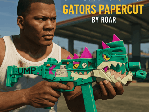 Gator Papercut Ump from Freefire Game 1.0