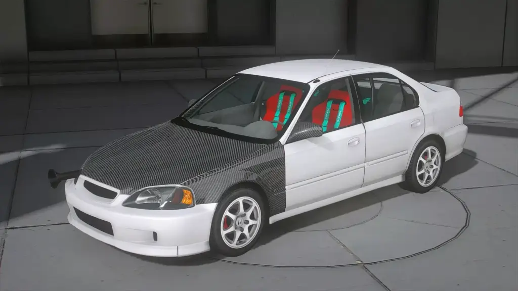 Honda Civic SiR Gloss Carbon Drag