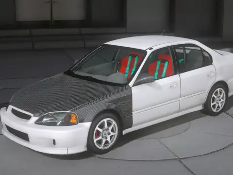 Honda Civic SiR Gloss Carbon Drag