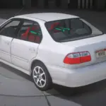 Honda Civic SiR Gloss Carbon Drag3
