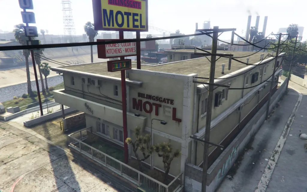Hotels and restaurants (with a small cutscene)