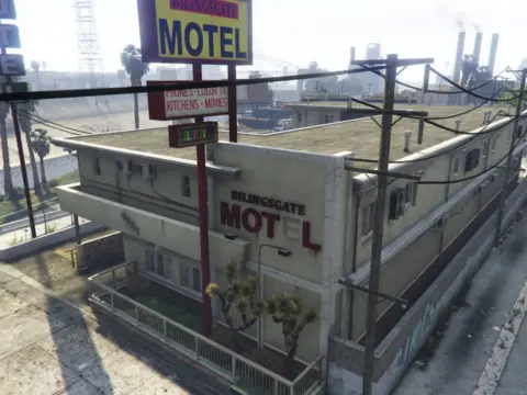 Hotels and restaurants (with a small cutscene)