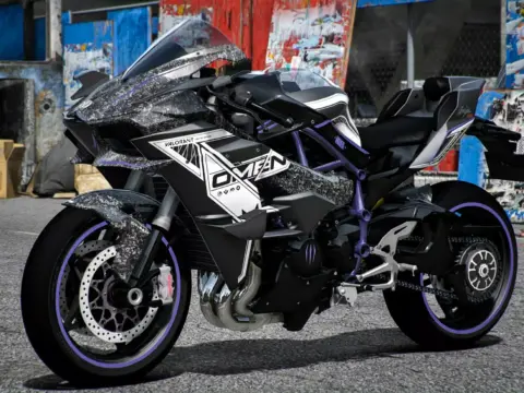 Kawasaki H2R Valorant Omen Forged Carbon