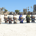 Labubu White Addon Ped 1.0