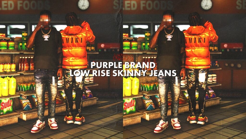 Purple Brand Low Rise Skinny Jeans for MP Male 1.0