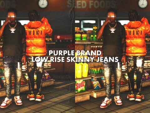 Purple Brand Low Rise Skinny Jeans for MP Male 1.0