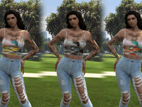 Strappy Embroidered Crop Top - MP Female 0.1