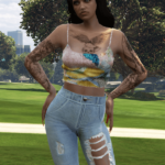 Strappy Embroidered Crop Top - MP Female 0.14