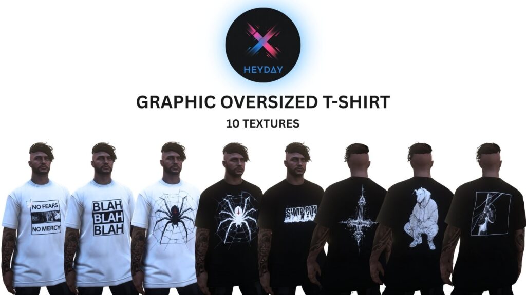 Graphic Oversized T-Shirt Pack - MP Male 1.0