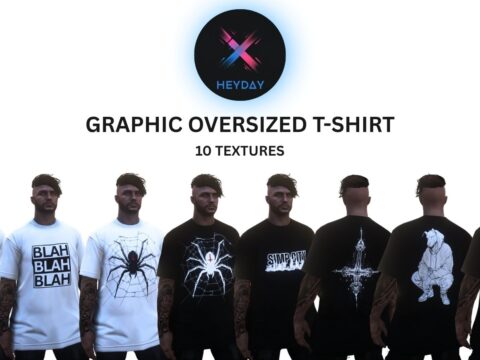 Graphic Oversized T-Shirt Pack - MP Male 1.0