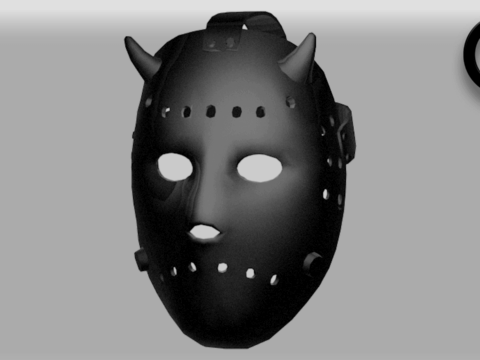 Hockey Mask with Devil Horns for MP Male 1.0