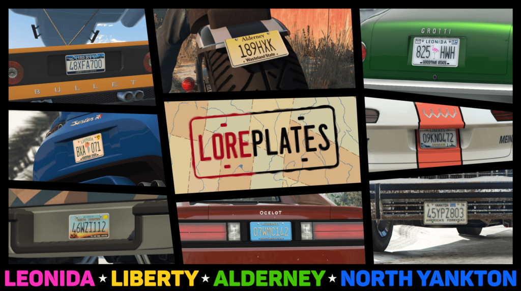 LorePlates - Add-on Plates for Leonida, Liberty, Alderney, and North Yankton 2.2