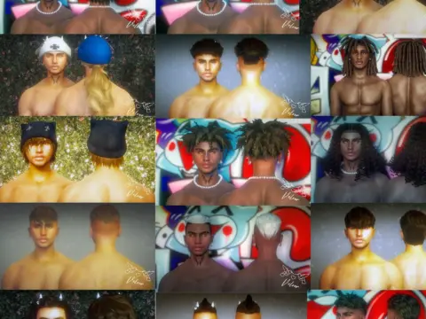 Male Hair Collection 2024 for MP Male 1.0