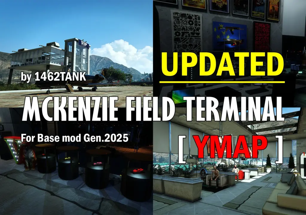 Mckenzie Field Terminal 1 for BaseGen.2025 [ YMAP / Lore Friendly ] V1.0