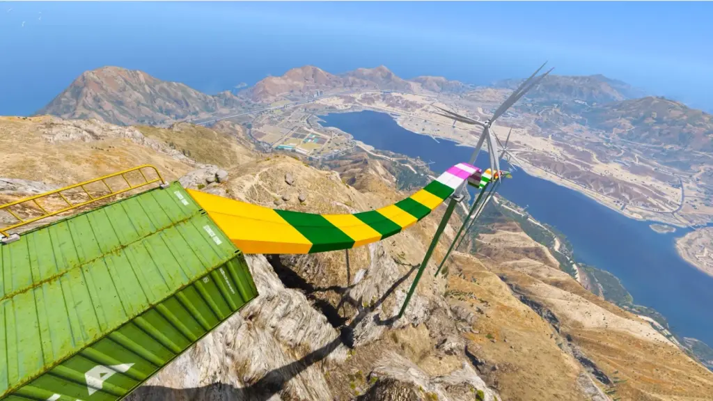 Motorbike Challenge vs Wind Turbines