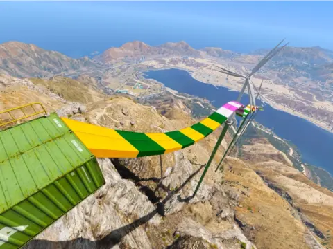 Motorbike Challenge vs Wind Turbines
