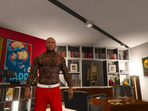 New Face and Body Tattoo for Franklin 1.0
