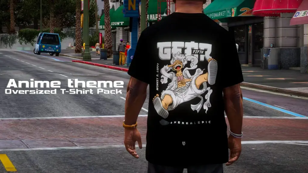 Anime theme Oversized T-Shirt Pack for Franklin v1
