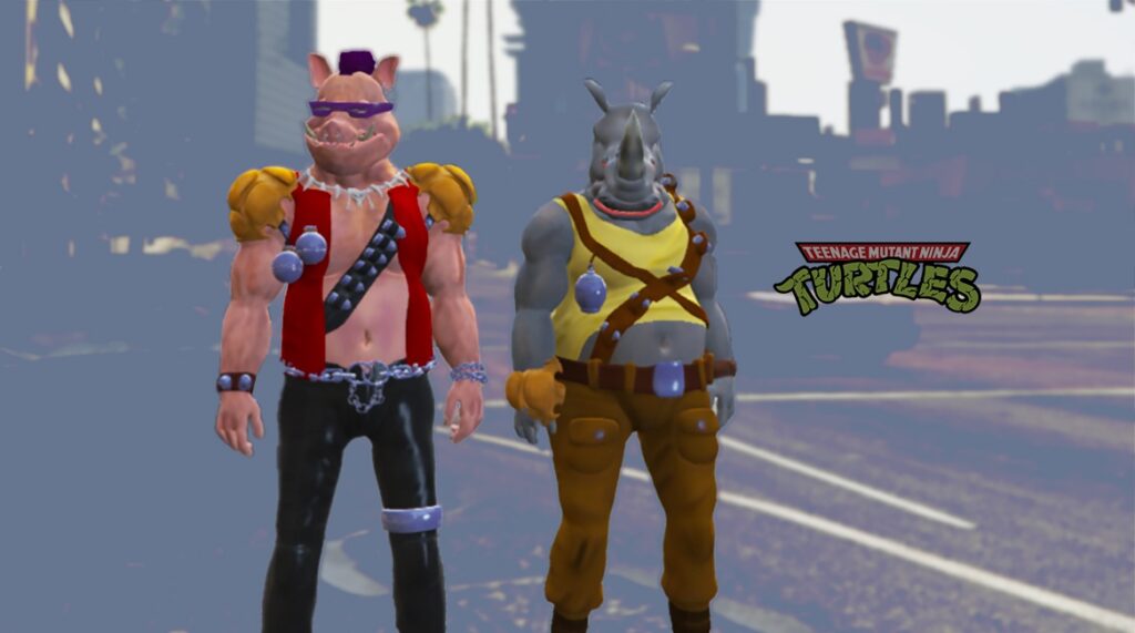 Bebop & Rocksteady [Add-On Ped]