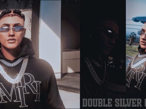 Double Silver Chain for MP Male 1.0