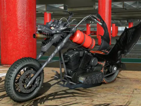 Dragon Bike Flame
