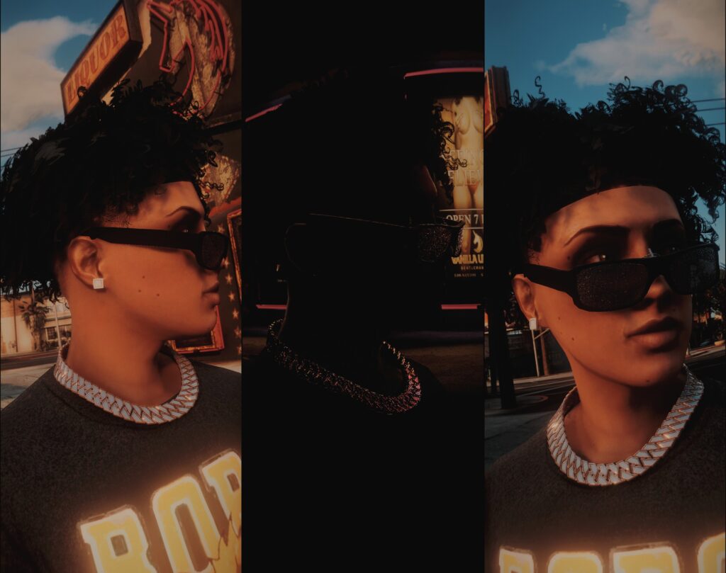 Golden Diamond Choker Cuban for MP Male 1.0