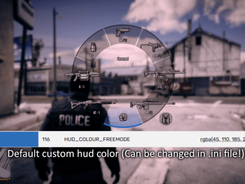 HUD Color Override For Custom Peds
