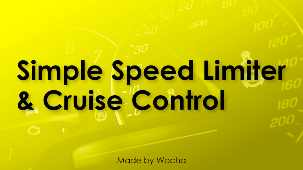 Simple Speed Limiter & Cruise Control 1.0