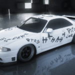 1995 Nissan Skyline GT-R R33 V-Spec - Spray paint breakup livery