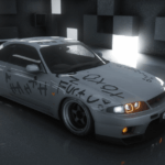 1995 Nissan Skyline GT-R R33 V-Spec - Spray paint breakup livery