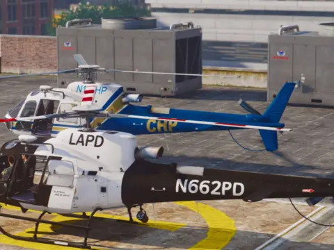 AS-350 Ecureuil (LAPD & CHP) [Add-On / Replace | Livery] V1.1