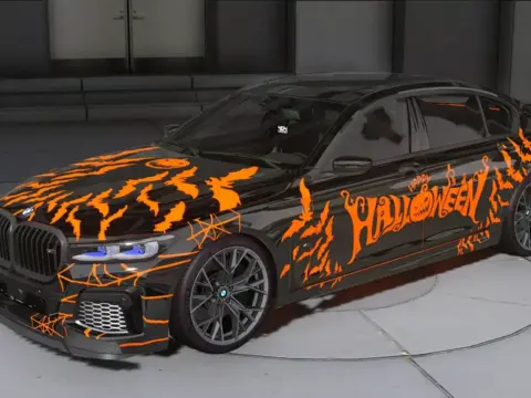 BMW M7 Happy Halloween