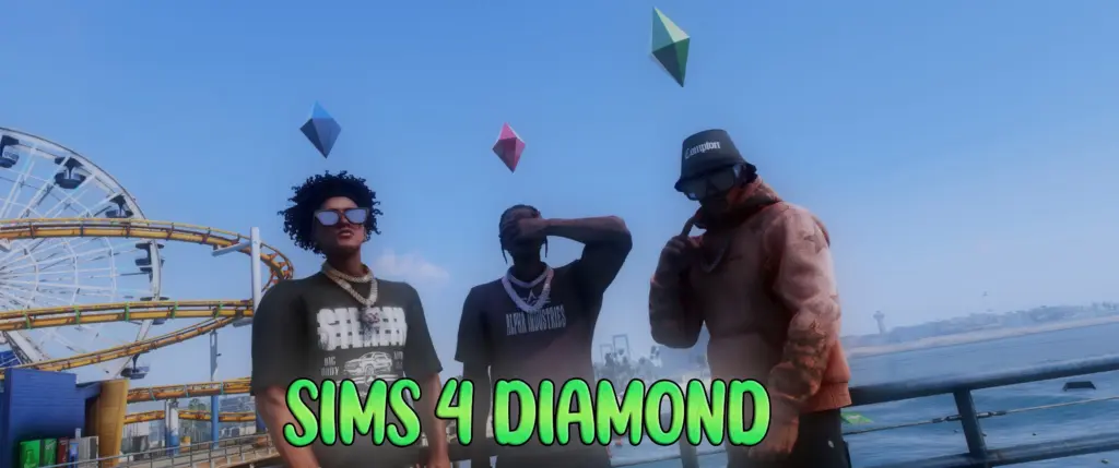Glowing Sims 4 Diamond for MP Male 1.0