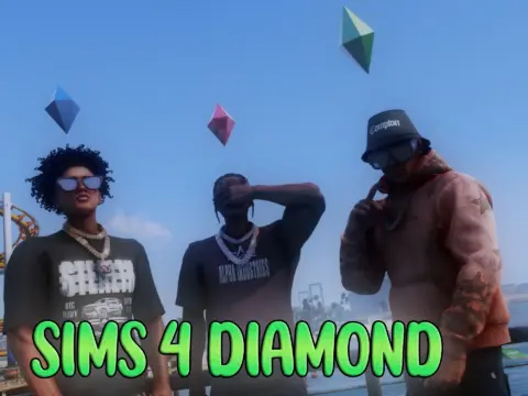 Glowing Sims 4 Diamond for MP Male 1.0