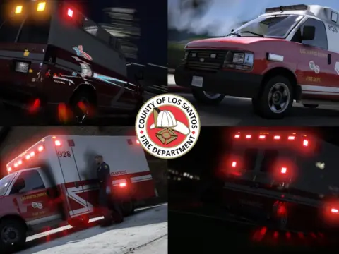 Los Santos County Fire Department - EMS Livery Pack [Project: Last Responders] V1.8